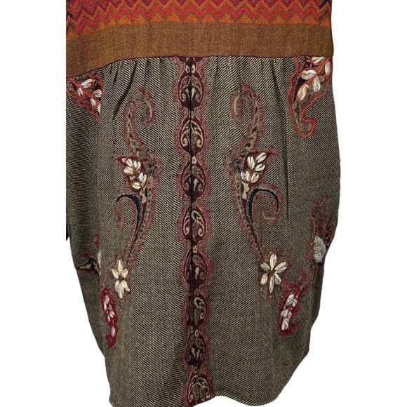 Soft Surroundings Womens Multi-Color Embroidered Open Front Kimono Jacket - Picture 4 of 8